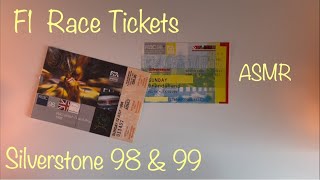 ASMR F1 Grand Prix Tickets Silverstone 1998 amp 1999 Video [upl. by Aimo384]