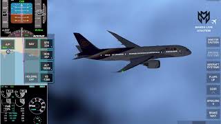 Real Flight Simulator I THAI B7878 Touchdown almost end of runways at BKK [upl. by Briscoe]