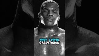 Mike Tyson VS Peter McNeeley Staredown shorts joerogan storytime [upl. by Anaibaf966]