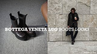 Bottega Veneta Lug Boots  How To Style Them in 5 Outfits [upl. by Eiggem]