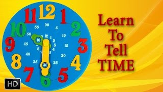 Learn To Tell Time On Clock  NURSERY RHYMES COLLECTION  Telling Time For Clidren [upl. by Normandy401]