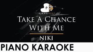 NIKI  Take A Chance With Me  Piano Karaoke Instrumental Cover with Lyrics [upl. by Ande]