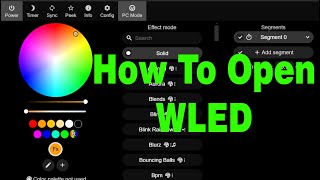 How to Open WLED WLED kaise open kare  how to find WLED IP Address [upl. by Ycrem957]