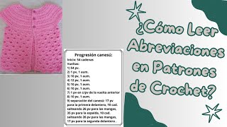 Descifra las Abreviaciones de Crochet Aprende a Leer Patrones Fácilmente [upl. by Ahseekan]