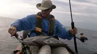 Offshore fishing kayak deep jigging lesson [upl. by Laikeze778]