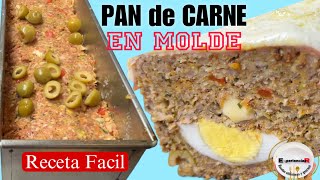 PAN de CARNE en molde  PULPETON 👉Receta fácil [upl. by Aicak573]