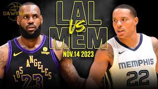 Los Angeles Lakers vs Memphis Grizzlies Full Game Highlights  Nov 14 2023  FreeDawkins [upl. by Ardeid]