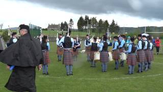 Lochgelly High School Pipe Band Competition Kinross Perthshire Scotland [upl. by Madelene]