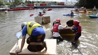 The Cardboard Canoe Race  Teesside Big Paddle 2013 [upl. by Pegeen649]