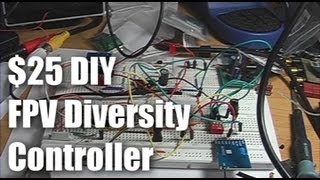 DIY The 25 FPV Diversity Controller project Preview [upl. by Nnylarak]