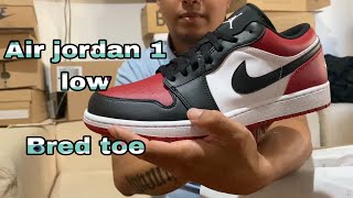 AIR JORDAN 1 LOW BRED TOE  QUALITY CHECK  100 ORIGINAL [upl. by Camille314]