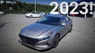 2023 Hyundai Elantra Preferred with Sun and Tech package feature Review 4K [upl. by Dranel810]