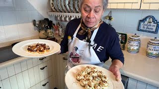 Volován de crema de manzana queso y frutos secos y tostá de morcilla mermelada y piñones [upl. by Kinsler]