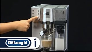 How to make a cappuccino in your DeLonghi EC 860 coffee maker [upl. by Arres]