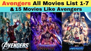 Avengers All Movies List  How to watch Avengers movies in order  15 Movies Like Avengers in Hindi [upl. by Joseph]