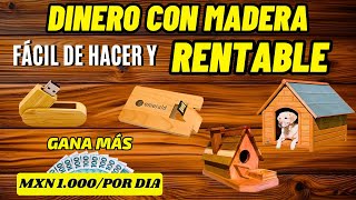 30 Negocios Rentables con Madera  Hacer Vender y Ganar Dinero [upl. by Tatiania247]