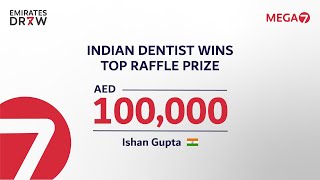 Dentist Wins EDMEGA7 Top Raffle Prize of AED 100000 [upl. by Anytsirhc]