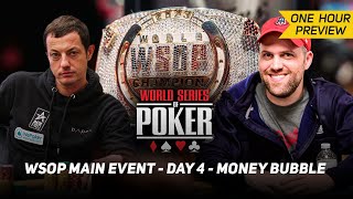 WSOP Main Event Day 4 Money Bubble with Tom Dwan amp Barstool NatePREVIEW [upl. by Hanoy171]