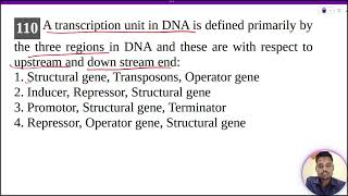 A transcription unit in DNA is defined primarily by the three regions in DNA and these are with resp [upl. by Thora]