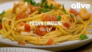 Prawn Linguine Recipe  Olive [upl. by Ramu252]