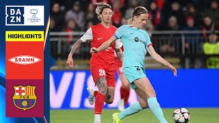 HIGHLIGHTS  SK Brann vs Barcelona  UEFA Womens Champions League 202324 Español [upl. by Annauqal]