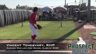 Vincent Temesvary Prospect Video RHP Harvard Westlake High School Class of 2020 [upl. by Plunkett]