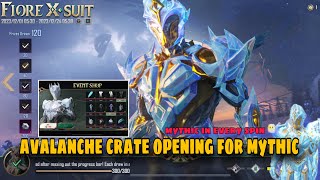 avalanche xsuit crate opening for mythic outfit  i got all mythic outfit of avalanche suit 🥶bgmi [upl. by Gavrielle]