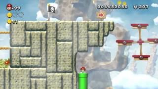 New Super Mario Bros U  RockCandy Mines1 Star Coin Guide [upl. by Esydnac]