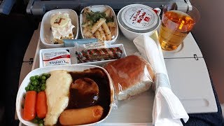 Lunch and Dinner on Emirates A380  Food options on Emirates A380 Economy Class [upl. by Devlen]