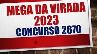 MEGA DA VIRADA 2023 O MAIOR SORTEIO DA HISTÓRIA [upl. by Todd]