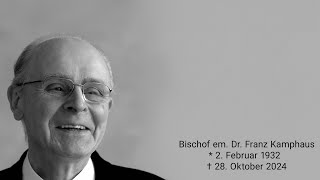 Requiem mit Gebärdensprachenübersetzung von Bischof em Dr Franz Kamphaus [upl. by Norehs939]