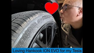 Hankook ION EVO tires over Michelin Pilot EV for your Tesla [upl. by Lain]