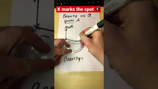 Finding Your Way Using a Protractor to Draw Bearings with Confidence🧭 shorts [upl. by Harle]