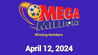 Mega millions winning numbers Friday April 12 2024 [upl. by Trudy]