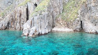 🏝Palmarola Island  The Cathedrals  gopro chillout nature travel beautiful [upl. by Nosduh]