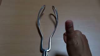 Obstetrics Wrigley short outlep forceps real close identify instrument spotter how to join identify [upl. by Araik]