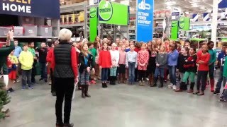 quotJingle Bellsquot by Middle School Choir  Lowes 2621  Moultrie GA [upl. by Cheyney]