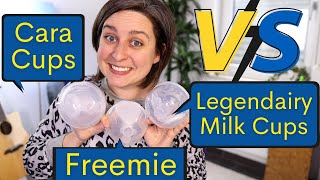 Freemie VS CaraCups VS Legendairy Milk Cups  Handsfree pumping cups comparison [upl. by Alyahsal]