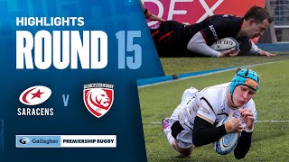 Saracens v Gloucester  HIGHLIGHTS  Parton Scores FASTEST Prem HatTrick  Gallagher Premiership [upl. by Bailey]