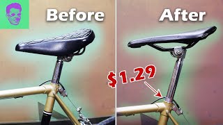 Replacing a Saddle and Loose Seat Tube with DIY Shims [upl. by Tsui785]