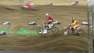 Jeffrey Herlings fights his way through the pack to pass Dungey for the win in the SMX Cup [upl. by Alston]