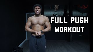 FULL PUSH WORKOUT TO BUILD MUSCLE [upl. by Branen]