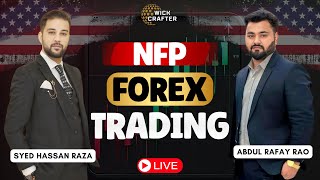 Live Forex Trading 253  NFP  NonFarm Employment Change   Wick Crafter [upl. by Loar]