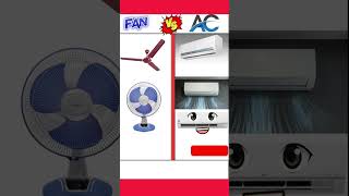 Fan Vs Ac Air Conditioner shortvideo funny foodchallenge [upl. by Ybanrab]