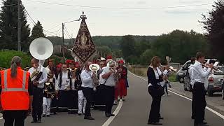 Marche SaintGhislain GerpinnesFlaches 2018  9 Procession aprèsmidi [upl. by Anisor]