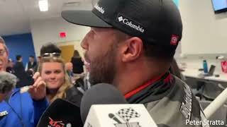 Bubba Wallace Addresses Martinsville Penalty New Crew Chief at Phoenix [upl. by Alleuqram]