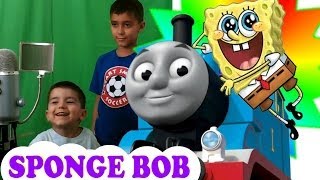 VOICE ACTING  Spongebob Squarepants Intro Thomas The Train Lyrics [upl. by Patrizius76]