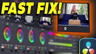 Stabilize Color amp Exposure FAST in DaVinci Resolve 19 STUDIO Only  Quick Tip Tuesday [upl. by Dever]