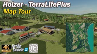 Holzer  TerraLife Plus  Map Tour  Farming Simulator 22 [upl. by Lebiralc702]