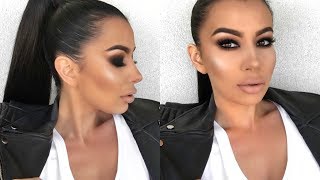 Black Smokey Eye Tutorial 2017  Jelena Peric [upl. by Nwahsed]